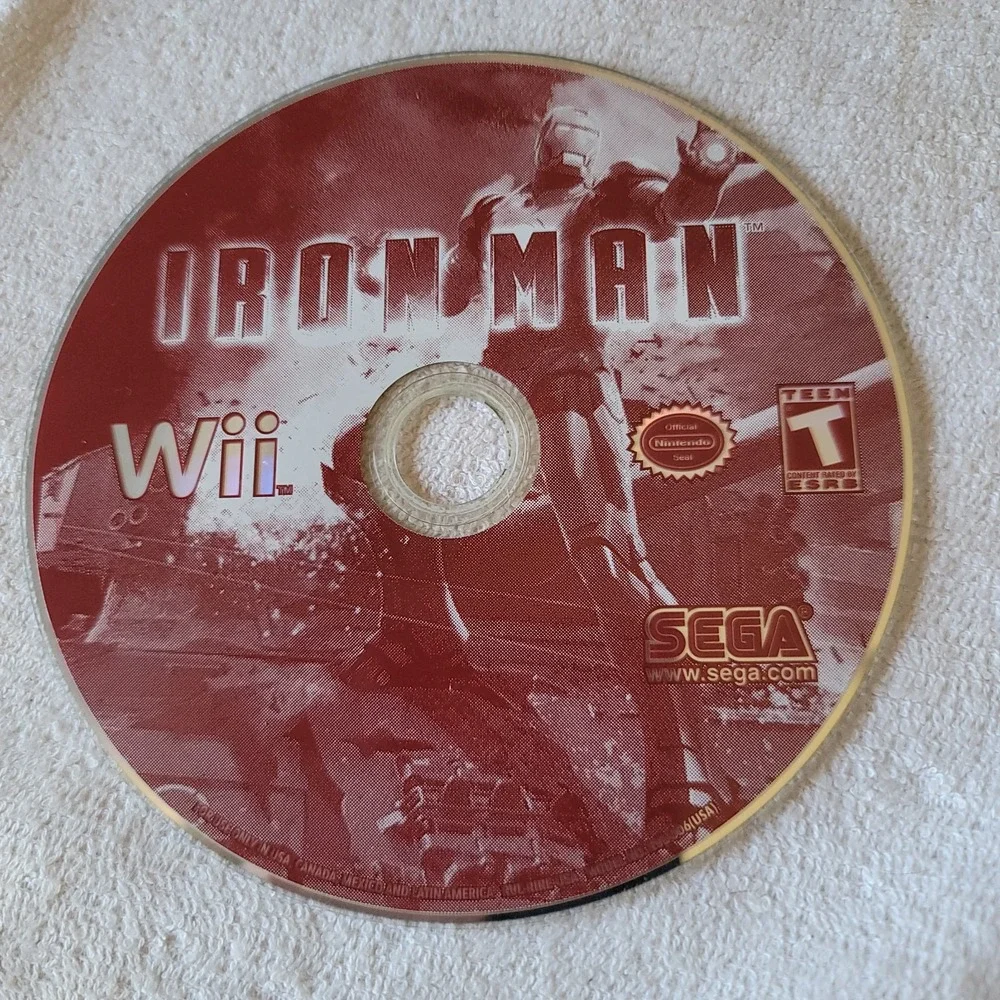 Iron Man (Nintendo Wii,‎ 2008) DISC ONLY adult owned